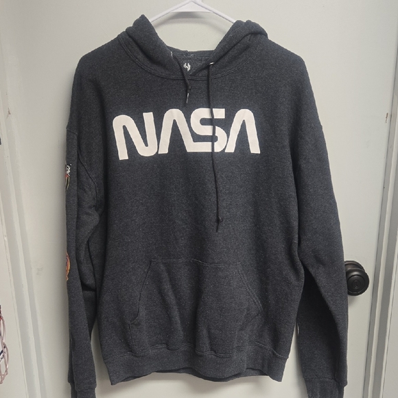 NASA Gray Hoodie for Men - Picture 1 of 3
